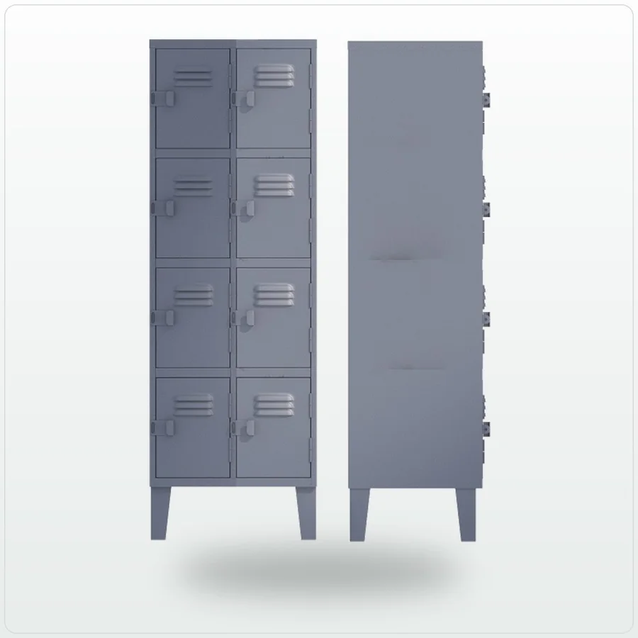 Locker cuádruple de 8 puertas de Comercial ALA