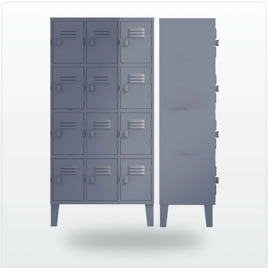 Locker cuádruple de 12 puertas de Comercial ALA
