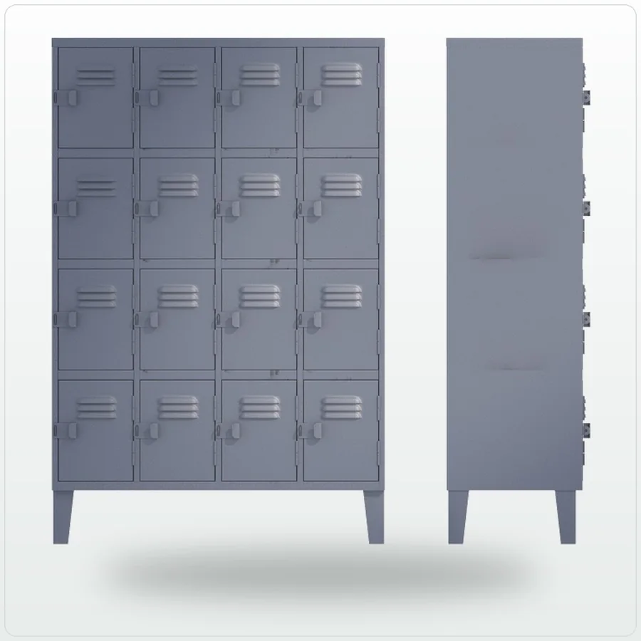 Locker cuádruple de 16 puertas de Comercial ALA
