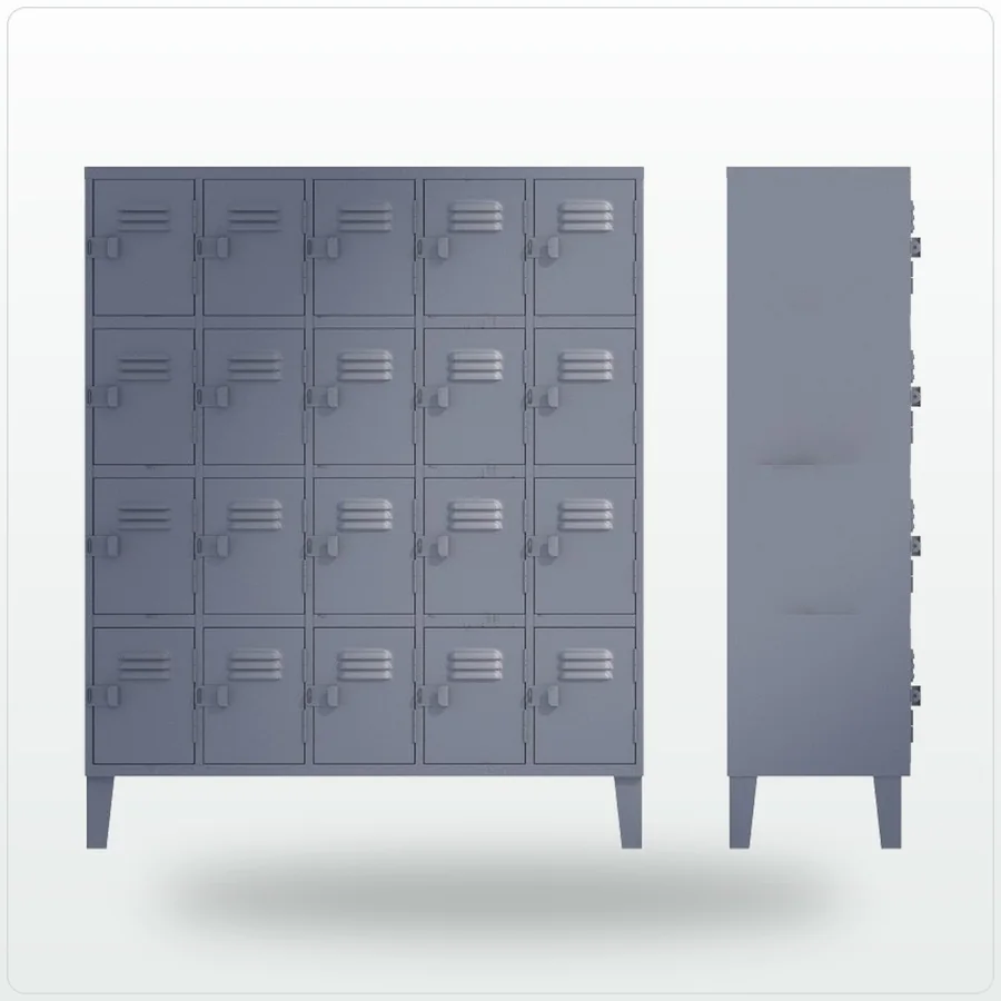 Locker cuádruple de 20 puertas de Comercial ALA