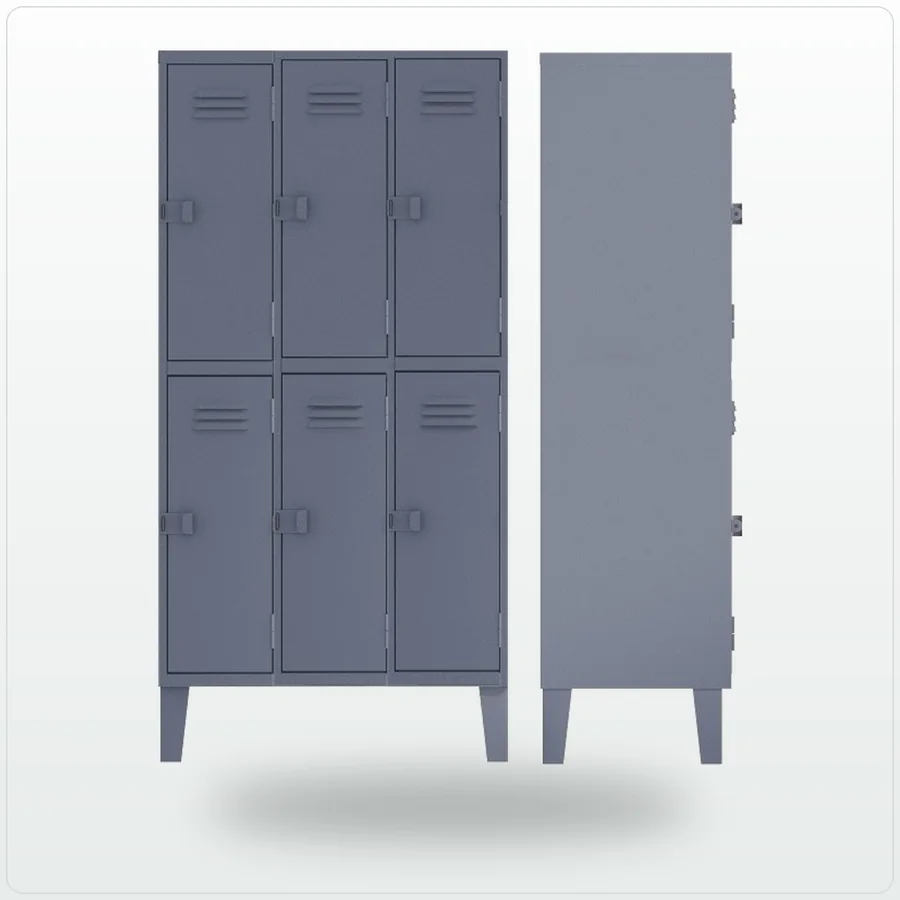 Locker doble de 6 puertas de Comercial ALA