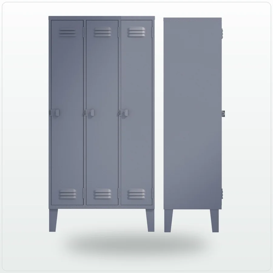 Locker simple de 3 puertas de Comercial ALA