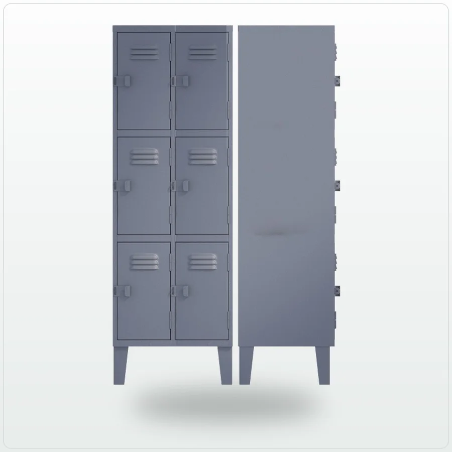 Locker triple de 6 puertas de Comercial ALA