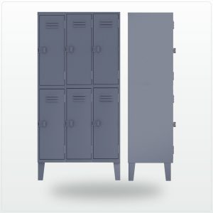 Locker doble de 6 puertas