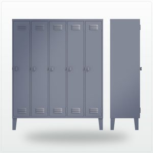 Locker simple de 5 puertas