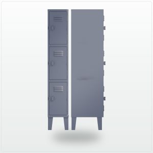 Locker triple de 3 puertas